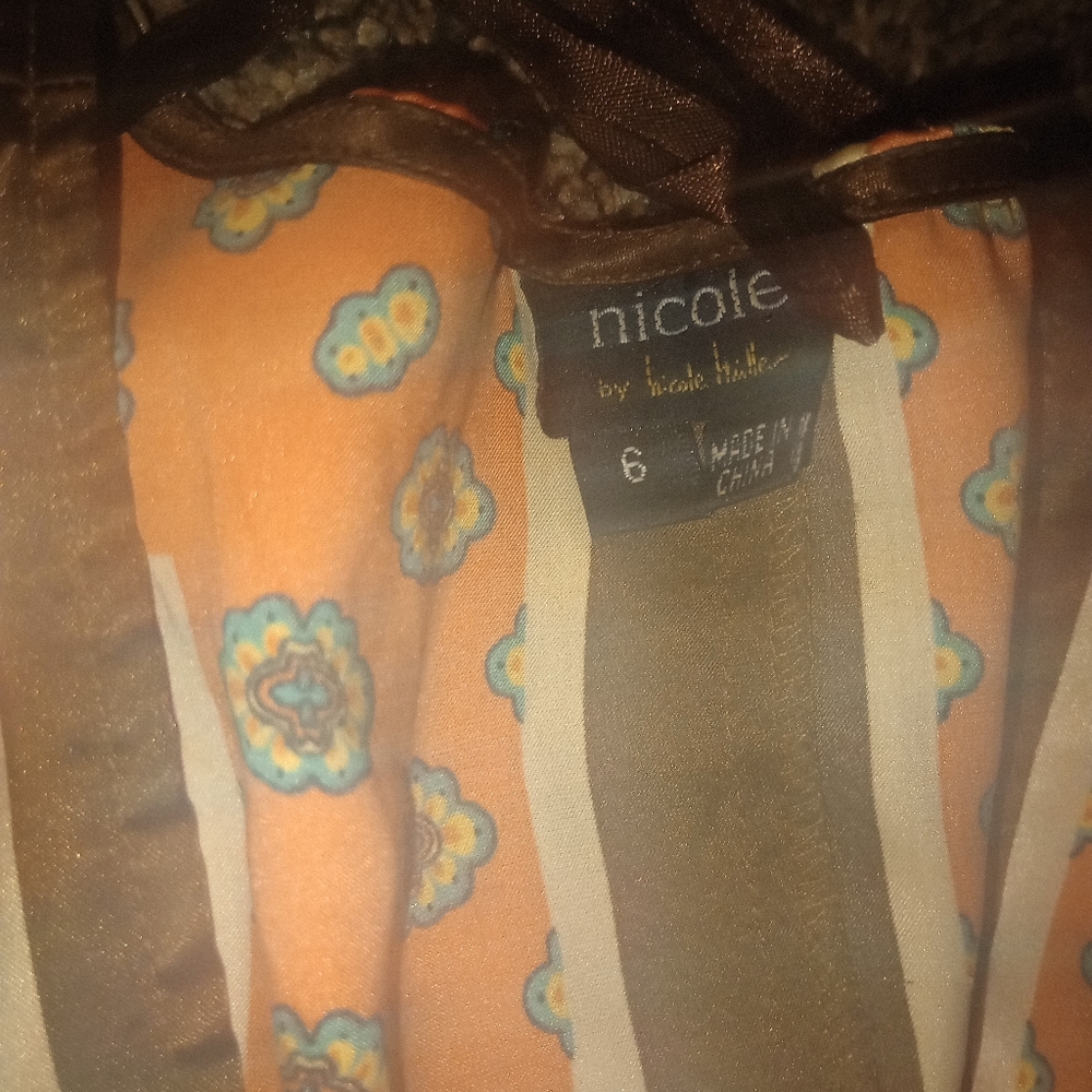 SOLD Nicole Miller silk boho top - Picture 2 of 2